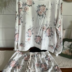 Floral Print Lounge Set